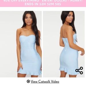 light blue minidress